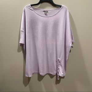 Falls Creek Lilac Shirt with Side Tie